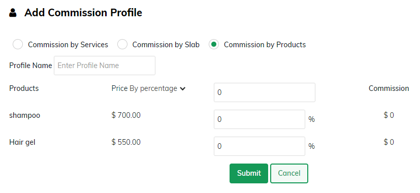 Commission Structures